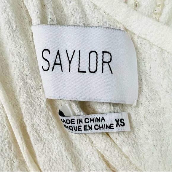 Saylor Shelby Beaded Romper Ivory/Cream Size XS - Picture 11 of 12